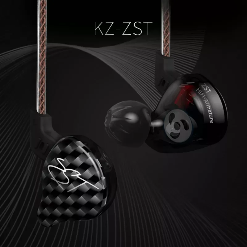 

2023 KZ ZST DD+BA Heavy Bass Earphone Headset HiFi Earphone Iron Four Core Control Movement Replaceable Cable ZSNpro ZSA ZS10 ES