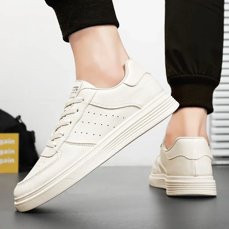 2024 белые мужские и женские кроссовки через плечо большой размер 47 кожаная