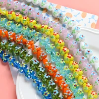10pcs 16mm handmade flower heart shape lampwork beads fashion jewelry making accessories diy loose murano glass bead bracelet