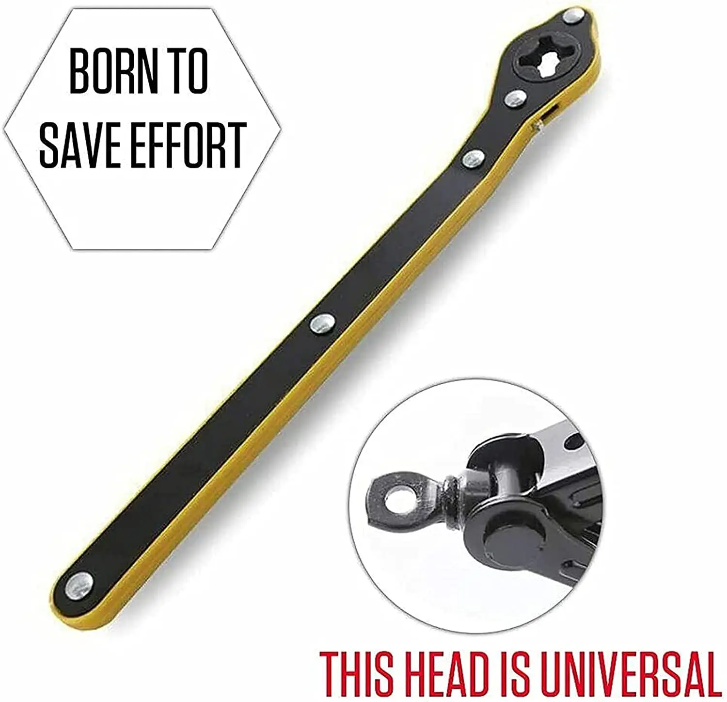 

Car Labor-saving Jack Ratchet Wrench Scissor Jack Garage Tire Wheel Lug Wrench Handle Labor-saving Wrench Car Repair Tool