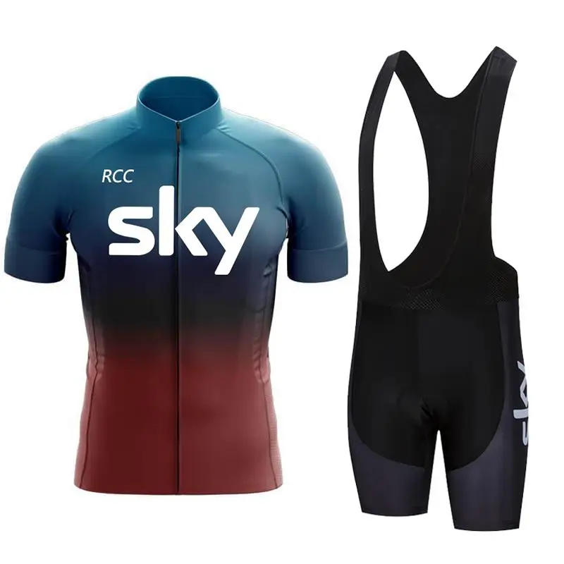 Мужской Комплект Велосипедного Трикотажа Rcc Sky 2024 Летняя Дышащая Одежда С