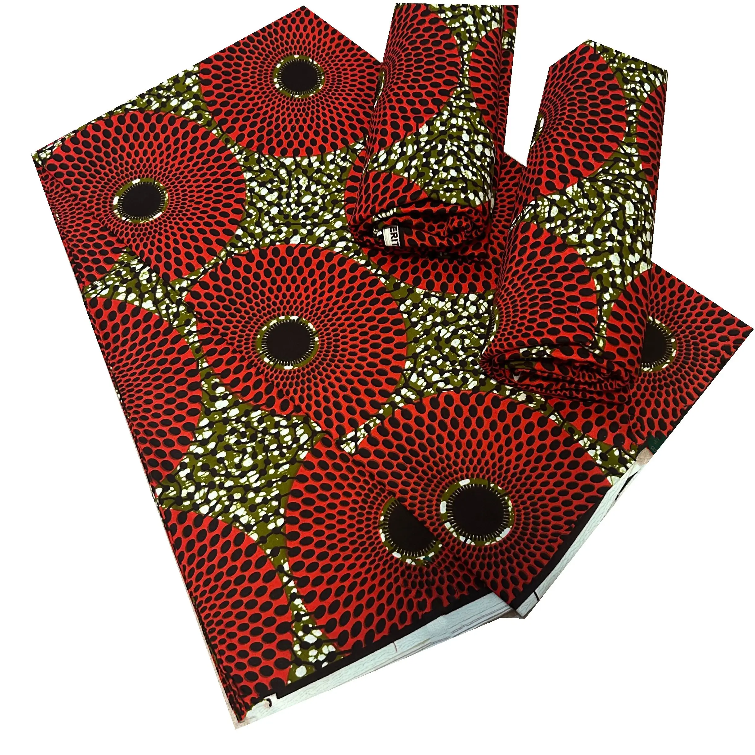 2023 New African Real Wax Fabric Ankara Wax Print Fabric High Quality Veritable 100%  Cotton Soft Batik Nigeria Style Wax Fabric