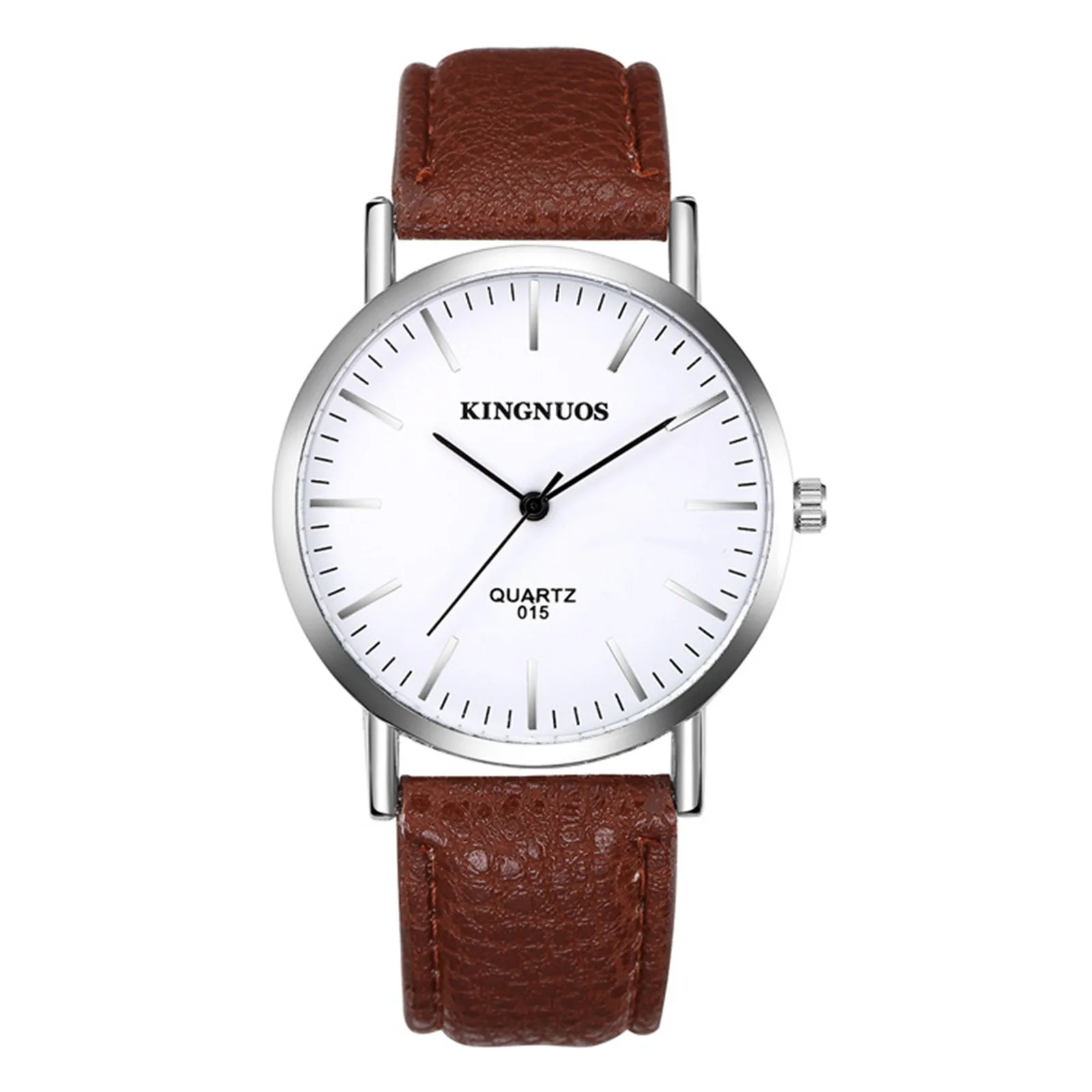 

Men And Women Watches Casual Leather Analog Quartz Watch Ms. Wristwatch Clock Business Date Casual Watch Watch Glass Press