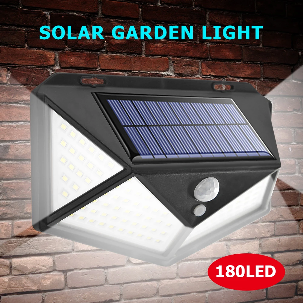 

Wall Decor 3 Mode Motion Sensor Light Solar Panel Wall Lamp Decorative Light Four Sides LED Waterproof Lamp Solar Light