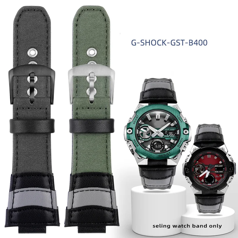 

Convex mouth canvas watch strap for CASIO G-Shock steel heart men's gst-b400 GM-5600 DW5600 GW-5000 5035 GW-M5610 convex mouth