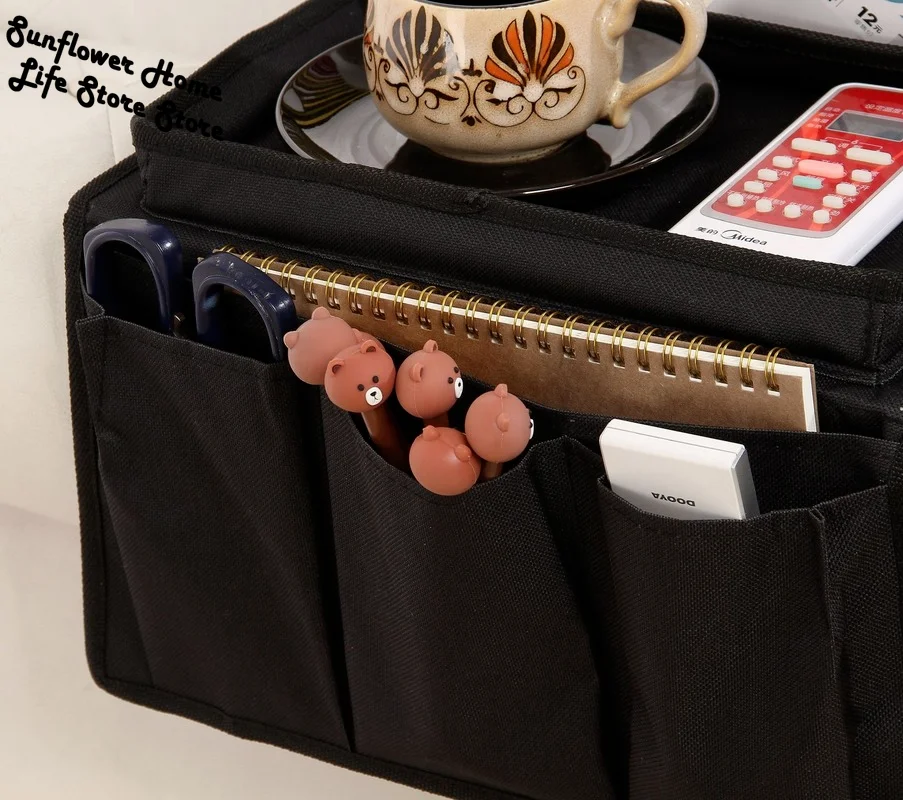

Armrest Sofa Tray Organizer Storage Pockets Sofa Cup Holder Couch Hanging Remote Control Phone Sofa Arm Tray for Home Organizer