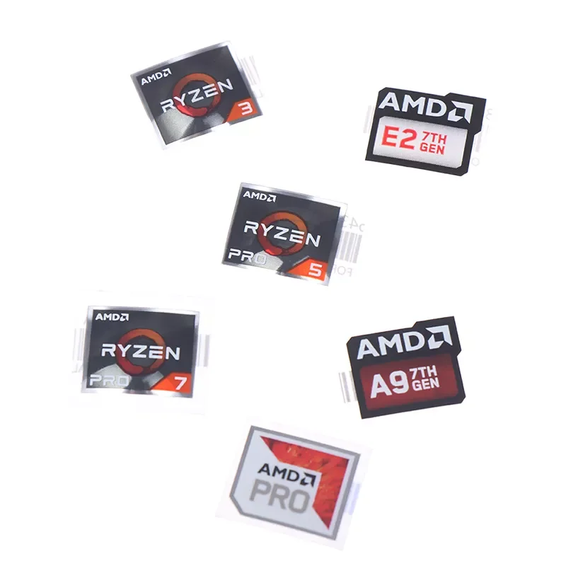 

AMD Processor Series Label Sticker A9 PRO E2 Ryzen 3 5 7 Logo DIY Decor