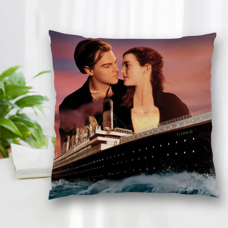 

Custom Titanic Pillow Slips Polyester Decorative Pillowcases Zipper Pillow Case Pillowcase Cover Square 40x40cm