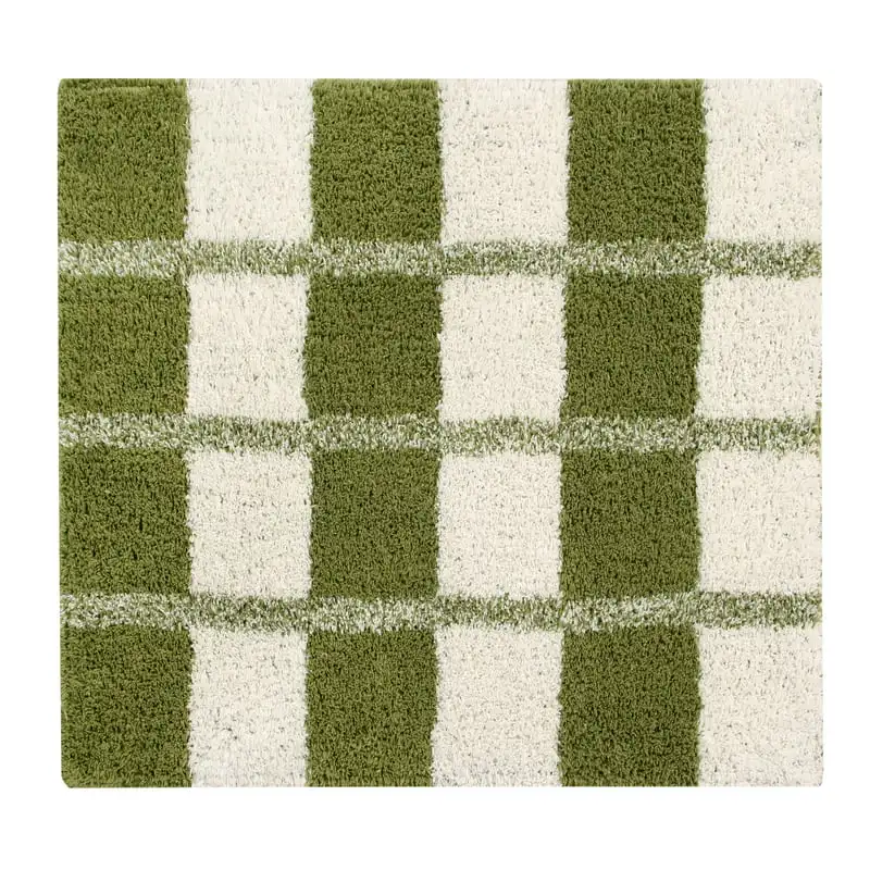 

«Ультрамягкий, плюшевый и впитывающий ворсовый коврик для ванной из 100% хлопка, коврик в богатых ярких цветах-прямоугольник 21x34 дюйма