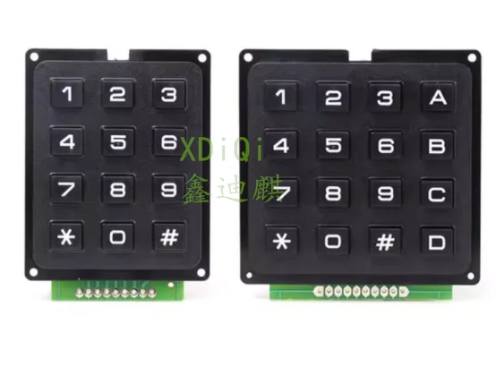

3*4 4*4 Matrix Switch Keyboard Keypad Array Module ABS Plastic Keys 4x4 3x4 12 16 Key Button Membrane Switch DIY Kit for Arduino