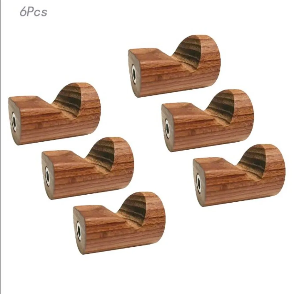 

6Pcs Carbonized Handmade Rustic Hat Hooks Heavy Duty Natural Wooden Coat Hooks Entryway Wall Hangers