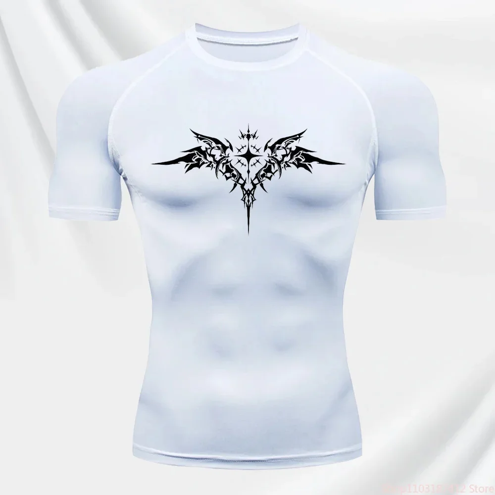 Мужская Эластичная Футболка Для Фитнеса