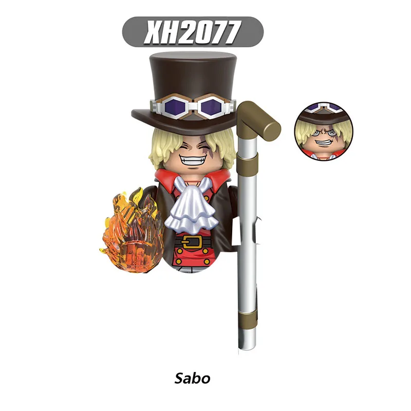 Луффи Зорро Санджи Сабо Серебро Строительные Блоки Япония Аниме Кирпичи Куклы