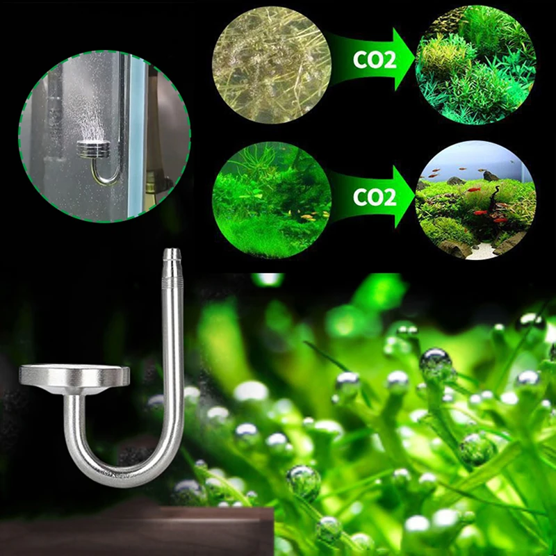 

1Pc Aquarium Aluminum Alloy CO2 Atomizer Diffuser CO2 Generator Pressure Reducing Valve Fish Tank Aquatic Plant Supplies