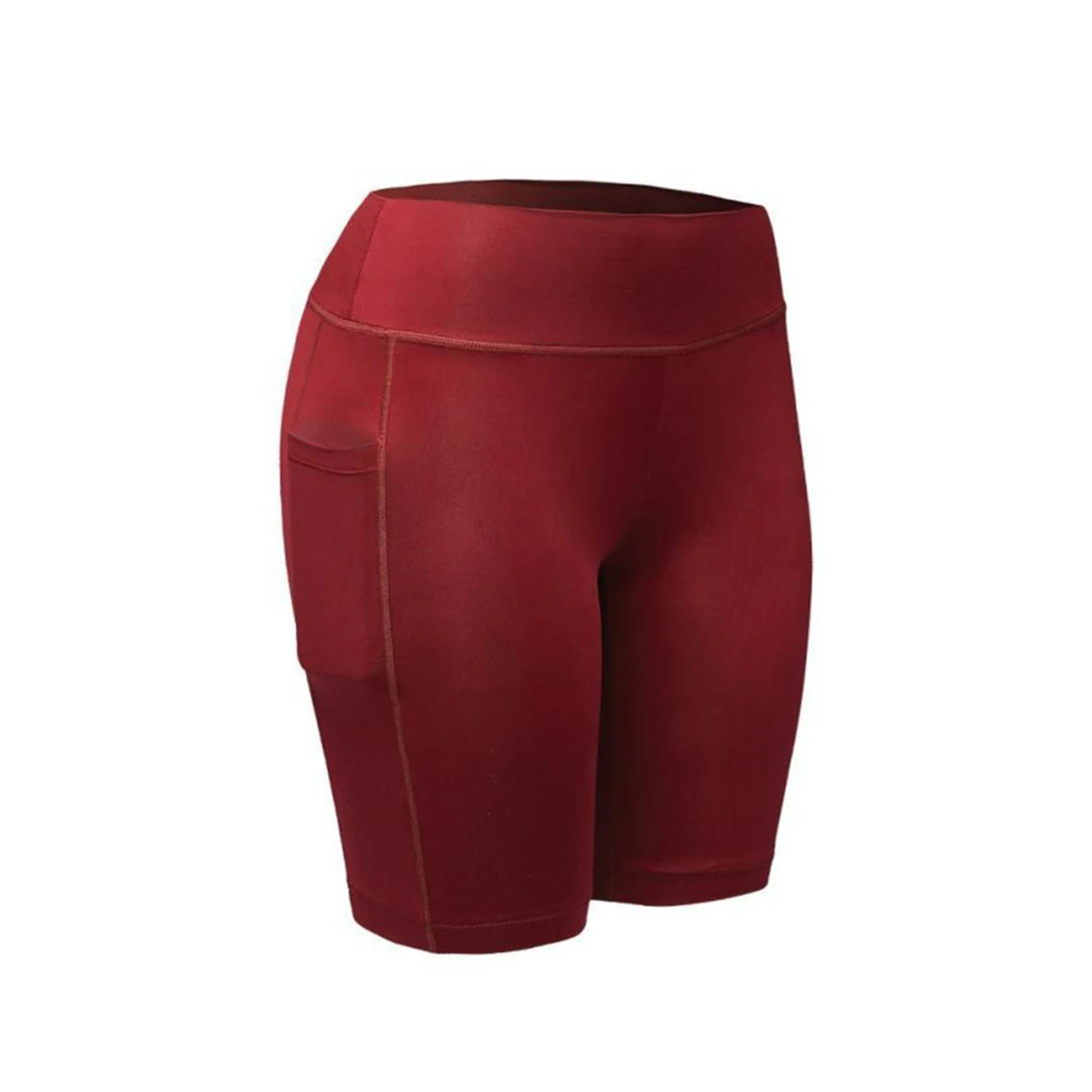 

Женские Эластичные облегающие шорты с высокой талией для занятий йогой