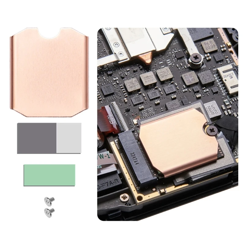 

Радиатор M2 NVME SSD для игры SteamDeck M2 2230 Solid Disk Bronze Cooler Pad P9JB