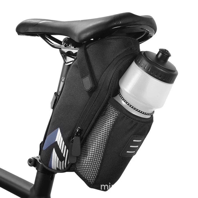 

1.8L Bicycle Saddle Bag For Reflective Tail Rear Bag Large Capacity Seatpost Can Hang Taillights MTB Bike Bag Accessories XA312Q