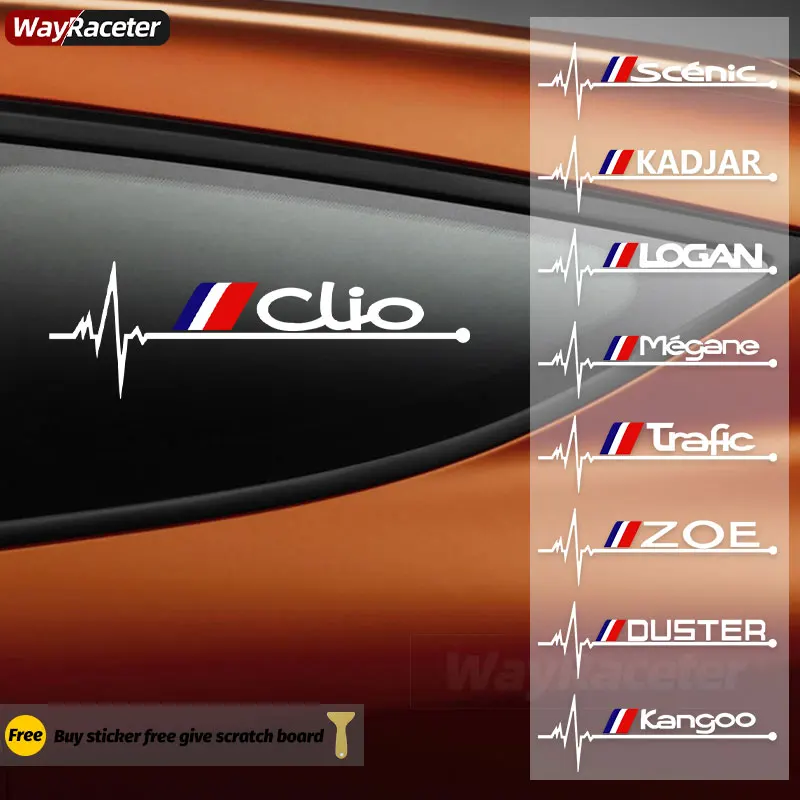 Светоотражающие наклейки на окна автомобиля для Renault Clio Megane Sandero Duster Zoe Logan теплый