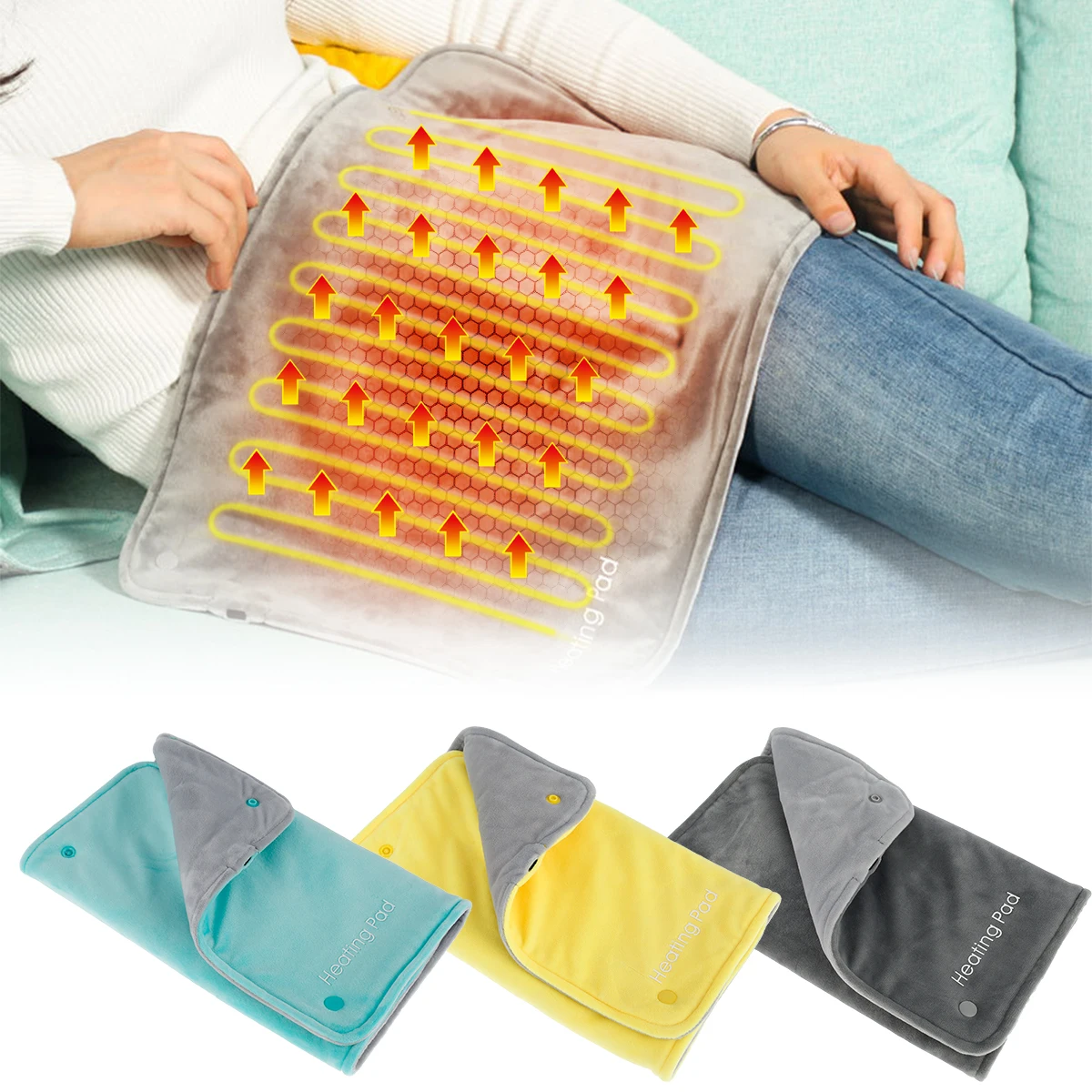 

Детали для облегчения боли в спине, мягкий коврик с подогревом для спины, плеч, живота, рук, ног, боли и мышц, судороги 30x50 см