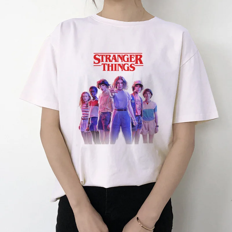 Camiseta de Stranger Things 3 para mujer, ropa gótica de Eleven, ropa de calle de Hip Hop para mujer, ropa Kawaii divertida de dibujos animados