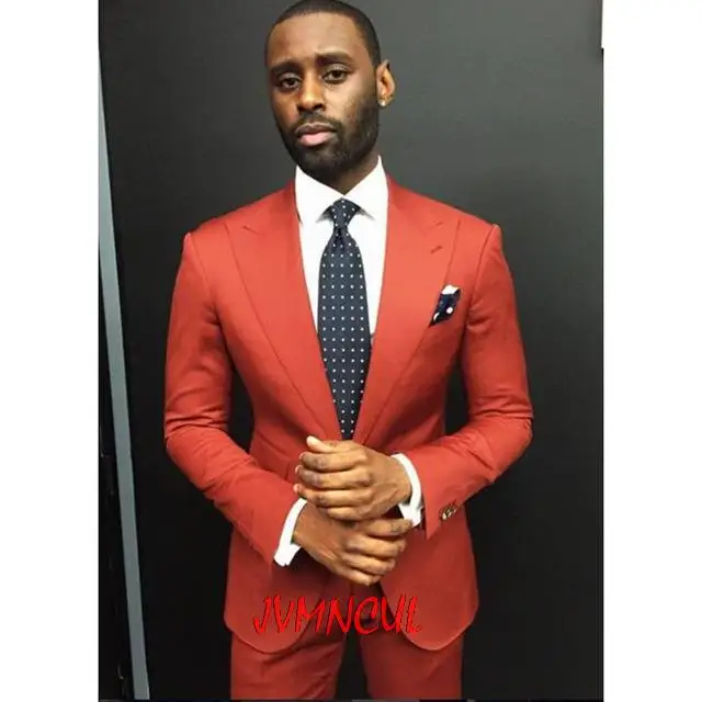 

Классический оранжевый летний мужской костюм для уживечерние, выпускного вечера, смокинг для жениха, Свадебный блейзер для шафера, костюмы ...