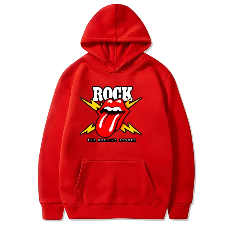 

2023 Years Rock Band Hoodie Unisex 60th Anniversary Rolling Stones Hoodie Fall/Winter Thermal Fashion Item Street Sweatshirt