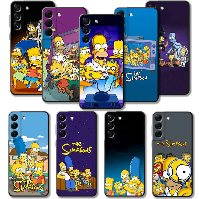 

Phone Case For Samsung Galaxy S22 S21 S20 FE Ultra S10 S9 S8 Plus S10e Note 20Ultra 10Plus The Simpsons Family TV Shopping Ghost