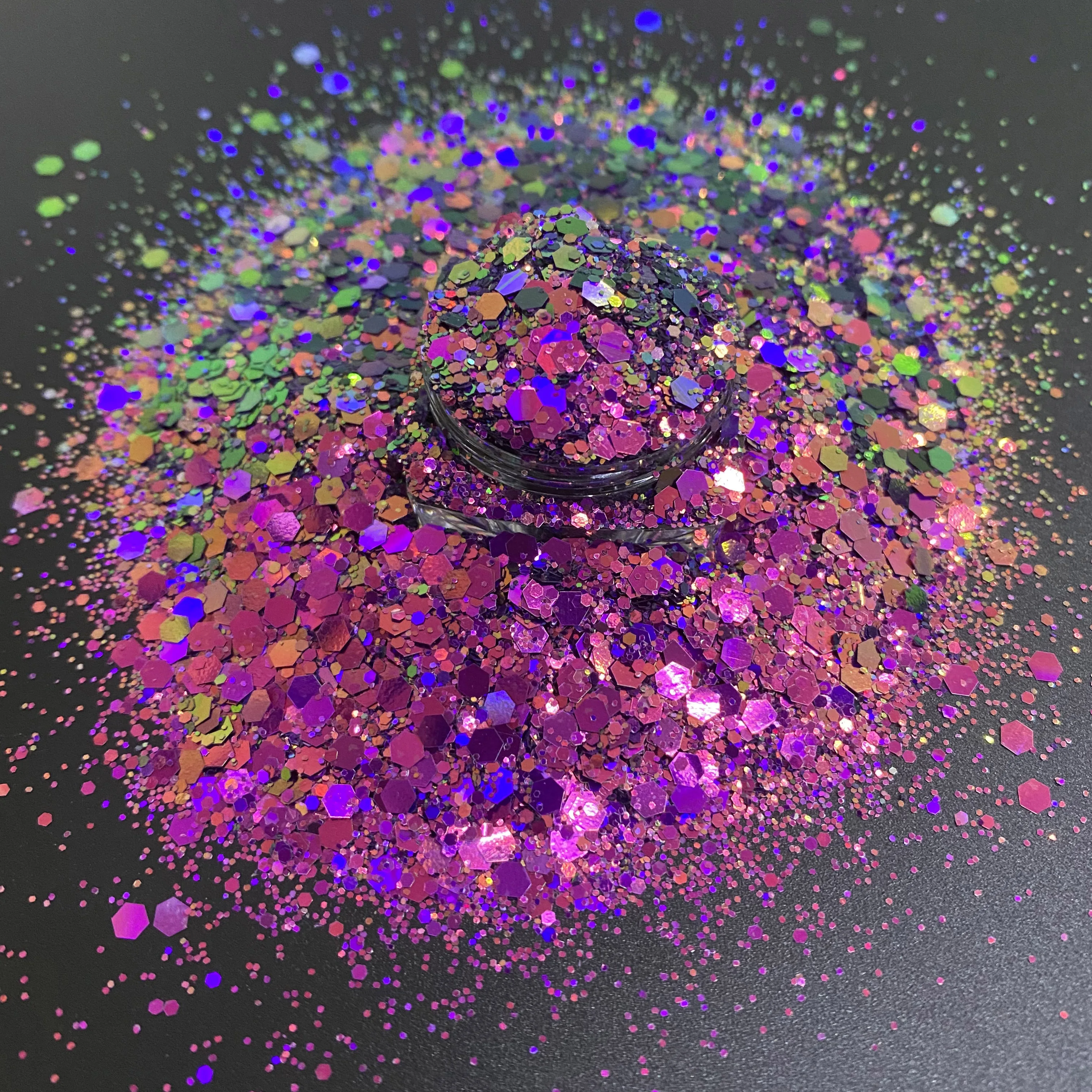 50 г/сумка цвет смешанные размеры ярко-розовый фиолетовый зеленый золотистый