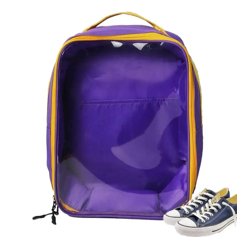 

Travel Sneaker Bag Zippered Football Training Shoes Storage Pouch With Handle Shoes Packing Bags For Luggage Shoe Bags For