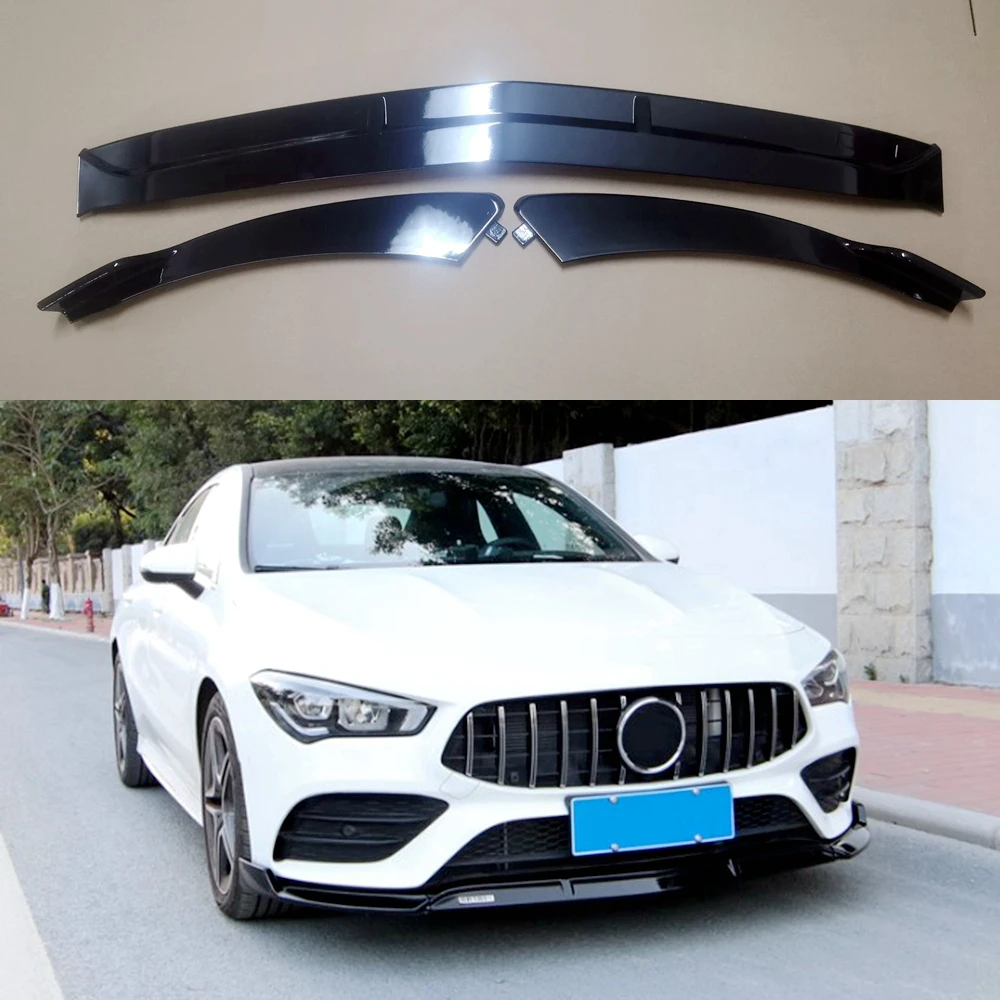 

For BENZ W118 NEW CLA Body kit spoiler 2019-2020 C118 CLA200 220 300 ABS Rear lip rear spoiler front Bumper Diffuser Protector