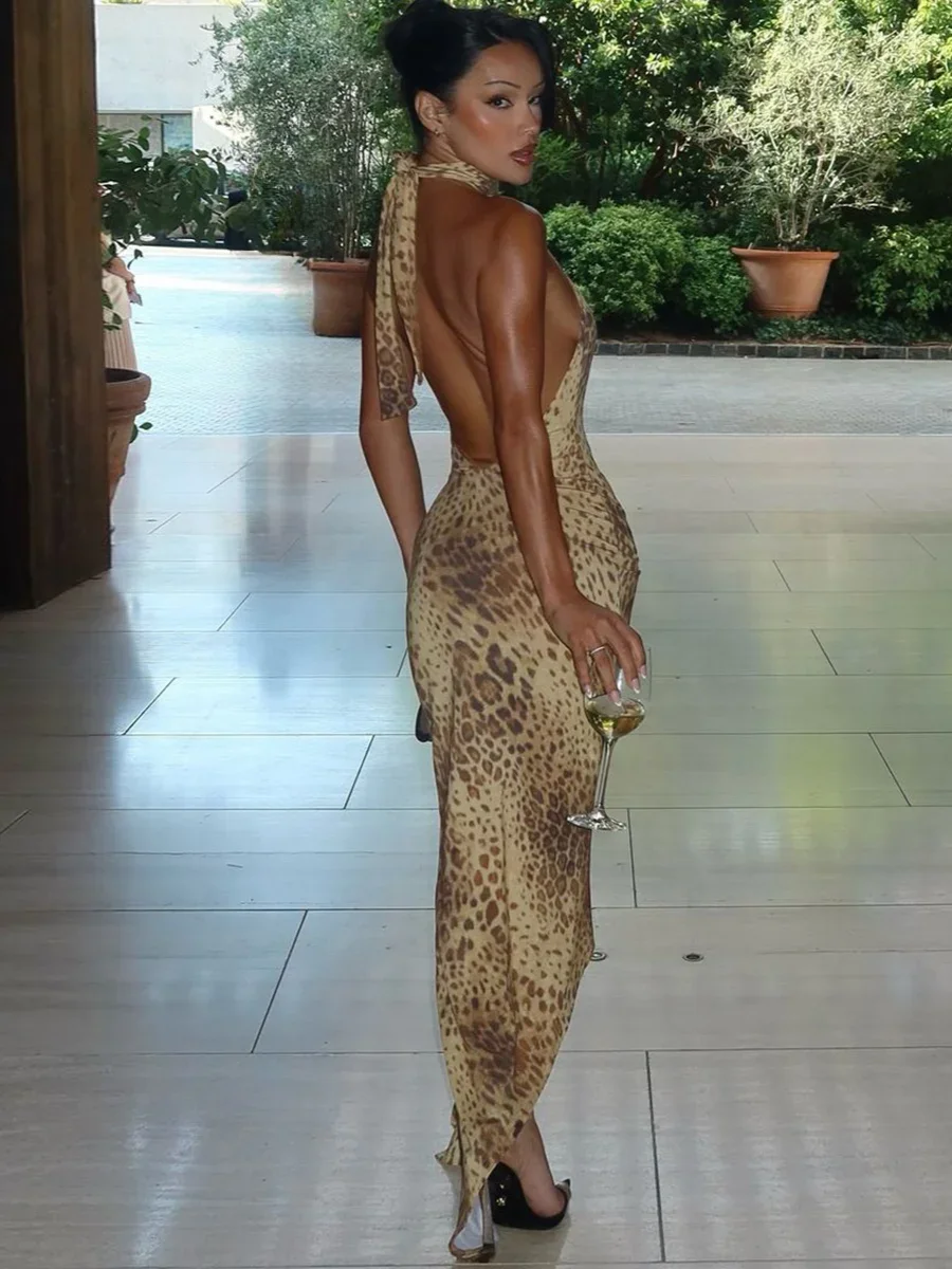 Сексуальные вечерние платья с лямкой на шее и открытой спиной нерегулярные