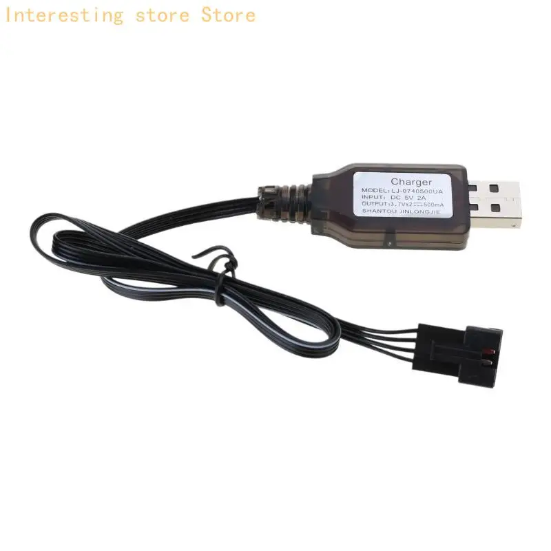 Фото SM4P 7,4 В USB-кабель для зарядки 4-контактный шнур для зарядного устройства для литиевой батареи для DE36W DE65 HM202 EC08 EC16 №1