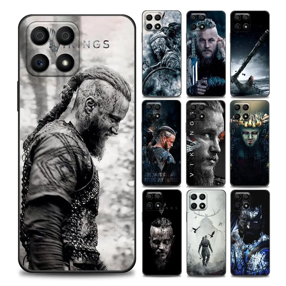

Vikings TV Show Viking Art Phone Case For Honor 50 30 10 Lite 30i 20 20e 9A 9C 9X Pro 8X Nava 8i 9 Y60 Cover Soft Silicone Cases