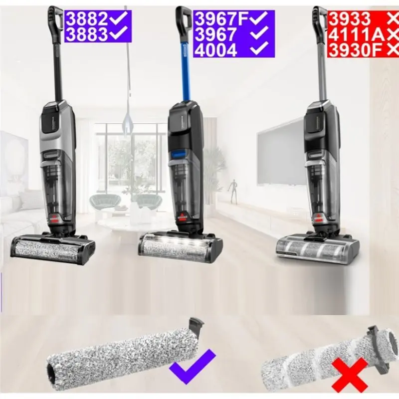 Фото A50Q-Набор для пылесосов Bissell Crosswave Omniforce и Omnifind: многоповерхностные щеточные ролики, HEPA-фильтр, чистящая щетка №3