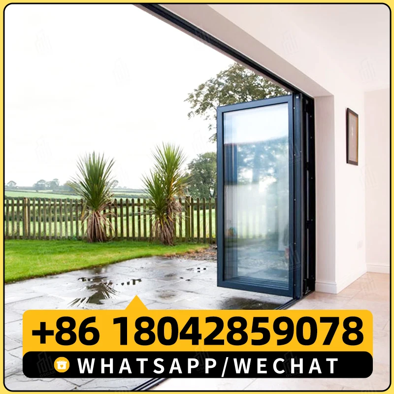 Изготовленные на заказ высококачественные современные складные двери простые в