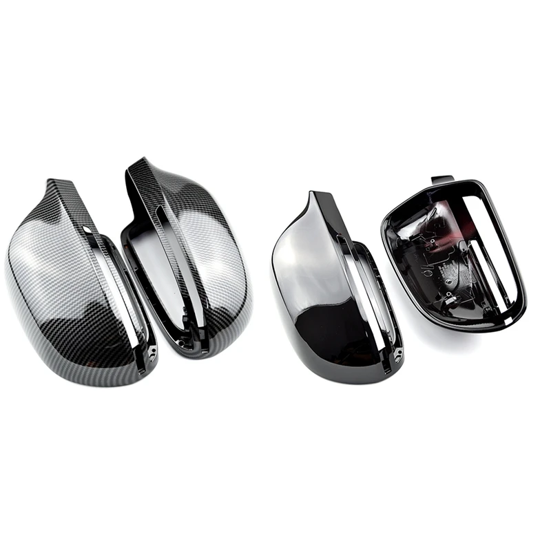 

2X Rear View Mirror Cover For A4 S4 A5 S5 A6 S6 A8 S8 SQ3 Rear View Mirror Modification Replacement Parts Accessories