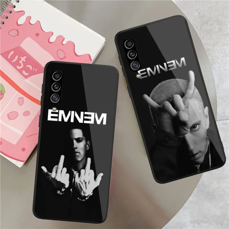 

Ультрачерный стеклянный чехол для телефона EMINEM для Samung A32 A51 A52 NOTE 10 20 S10 S20 S21 S22 Pro