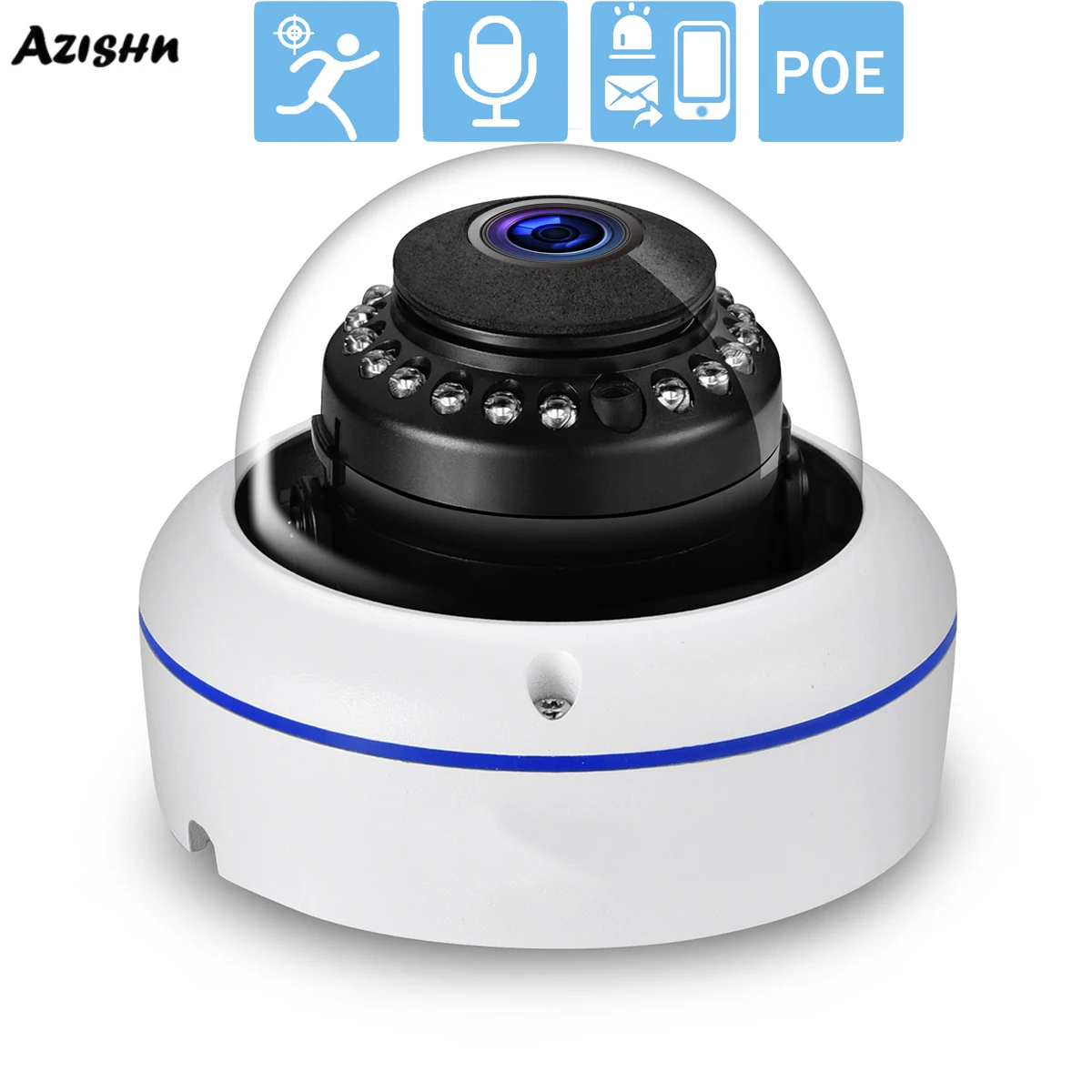 Наружная IP-камера AZISHN 4K 8MP 5MP 4MP IP66 POE