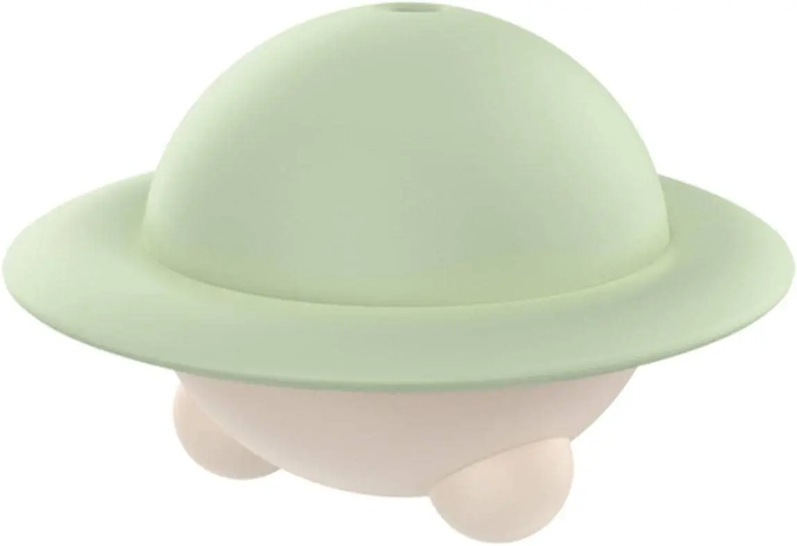 

2PCS Silicone Small ice Hockey Mold Whiskey Little Flying Saucer Round Ice Cube Mold Large