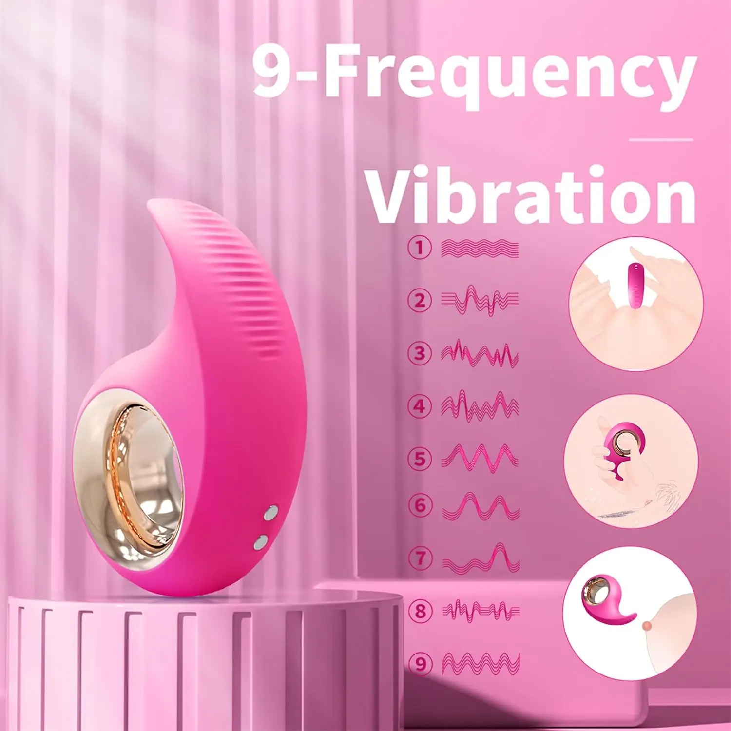 Мини-вибраторы Leise Stark Klitoris G-Punkt mit 9 для массажа сосков Fingervibrator стимуляция бюста