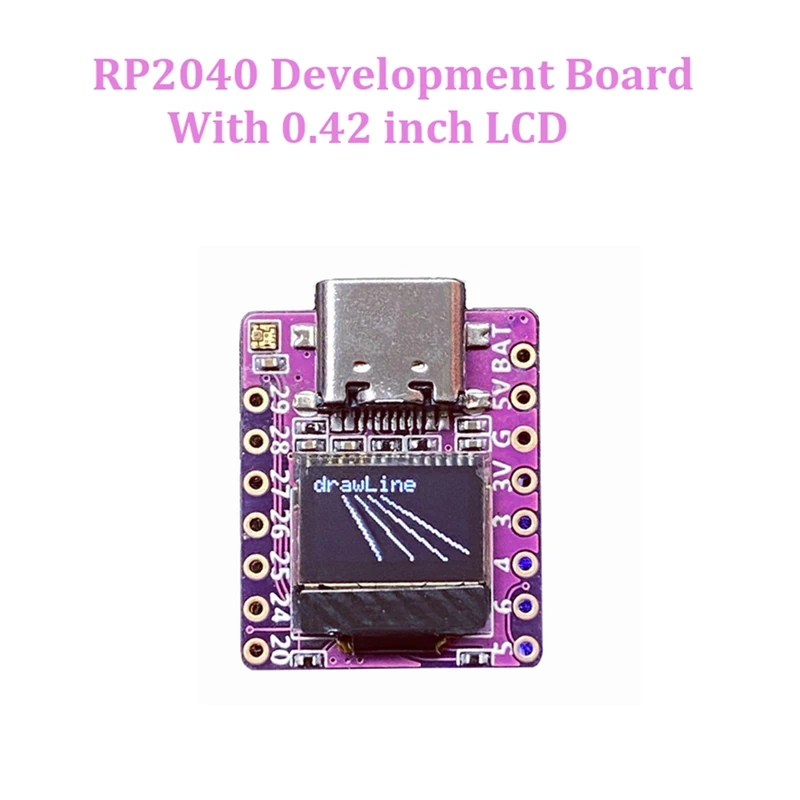 

RP2040 Development Board Development Expansion Board With 0.42 Inch LCD Supports For Arduino Micropyth For Raspberry Pi Pico