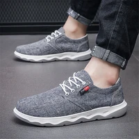 spring and summer fashion trend comfortable and breathable old beijing two color bottom lace up mens casual canvas shoes