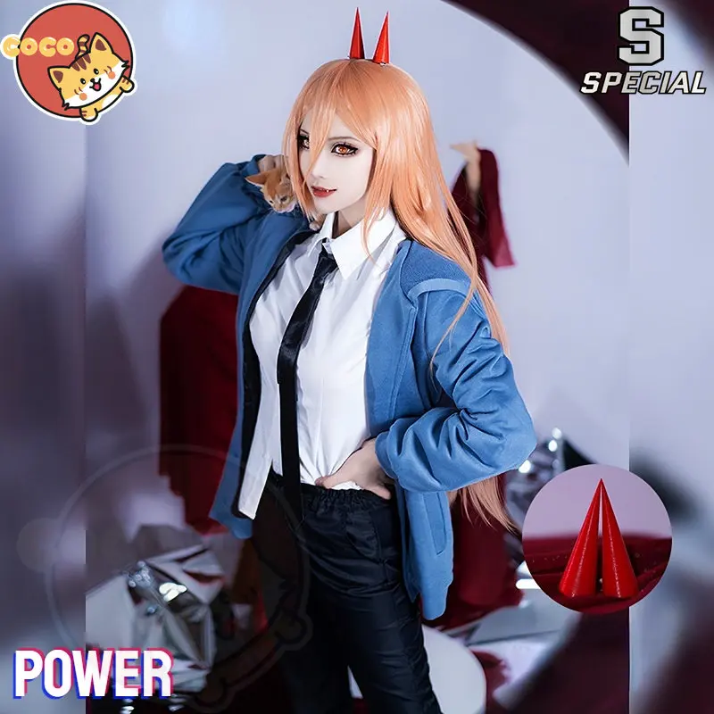 

CoCos-S Anime Chainsaw Man Power Cosplay Costume Anime Cos Chainsaw Man Cosplay Blood Devil Power Suit Suit Costume and Wig