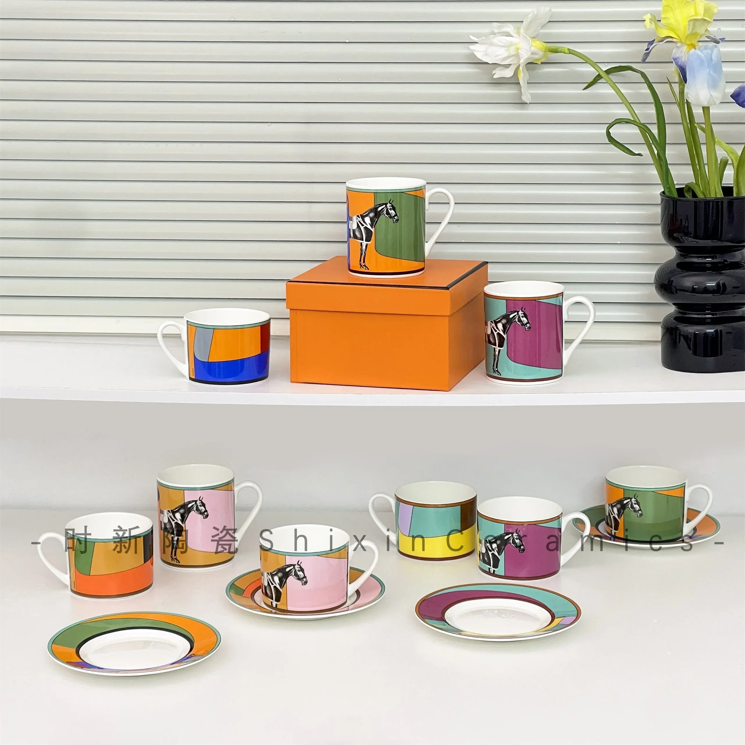 Европейская легкая роскошная кофейная чашка и блюдце креативная кружка костяной