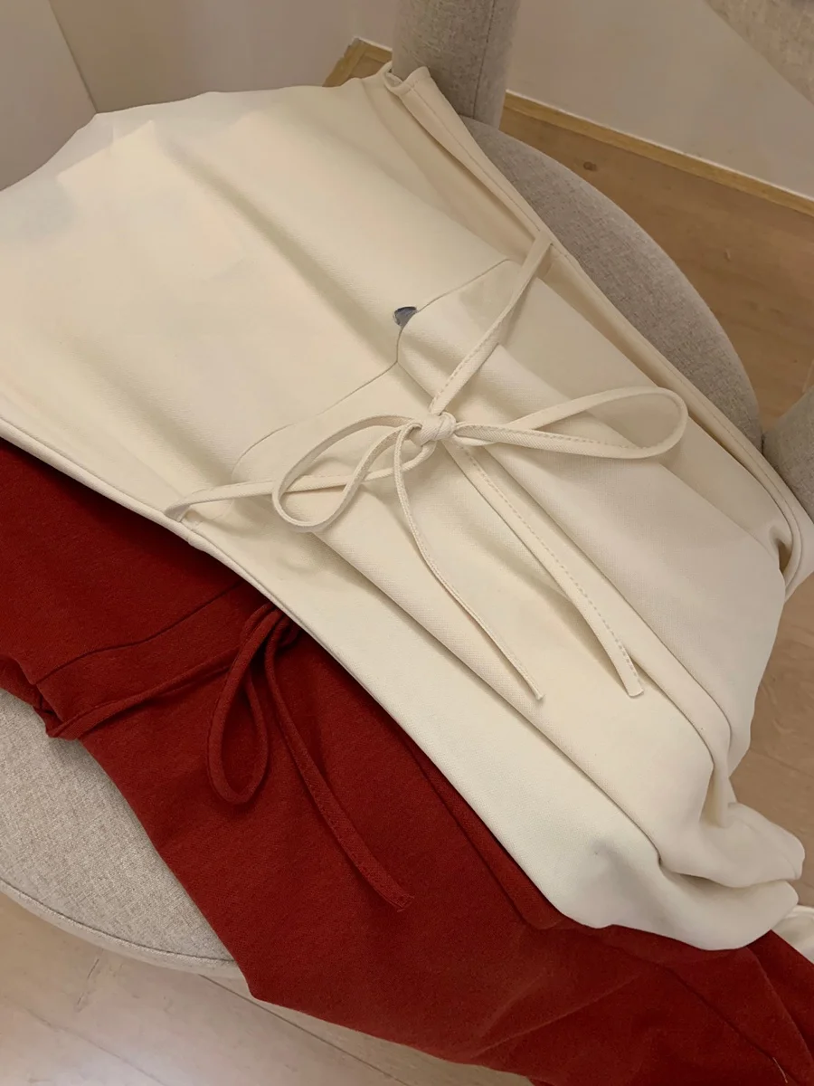 French sle Simple Square Collar Strap Dress Women Versatile Temperament Drape Waist Hugging Slimming Slim fit Long dress