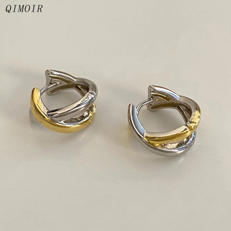 Металлические серьги-кольца