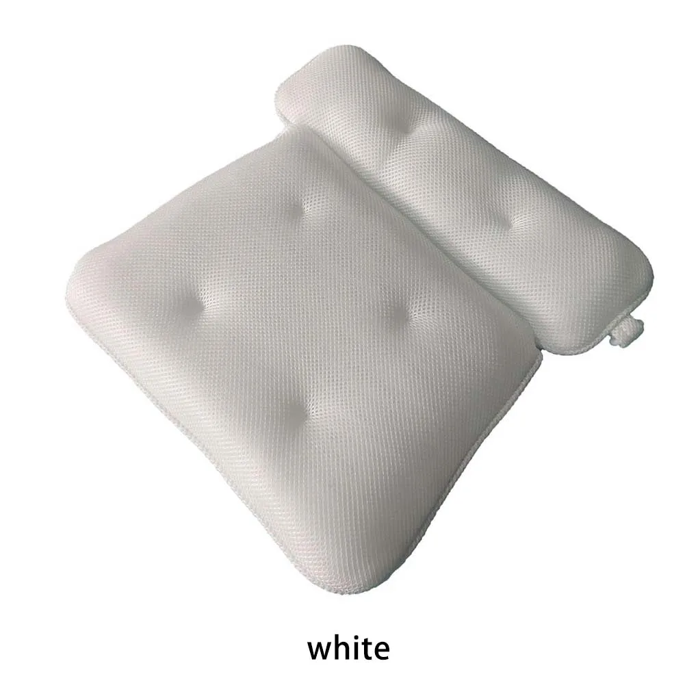 

Подушка для ванной для мужчин и женщин, многоразовая моющаяся, мягкая, с поддержкой головы, для шеи, принадлежности для ванной комнаты
