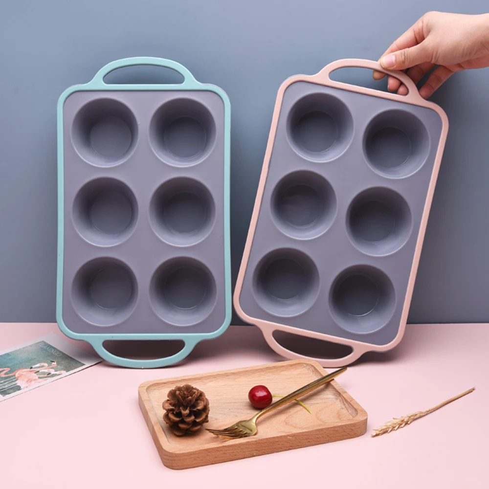 

Форма для выпечки 6 ячеек, антипригарная форма для микроволновой печи, эффективные кухонные инструменты CLH @ 8