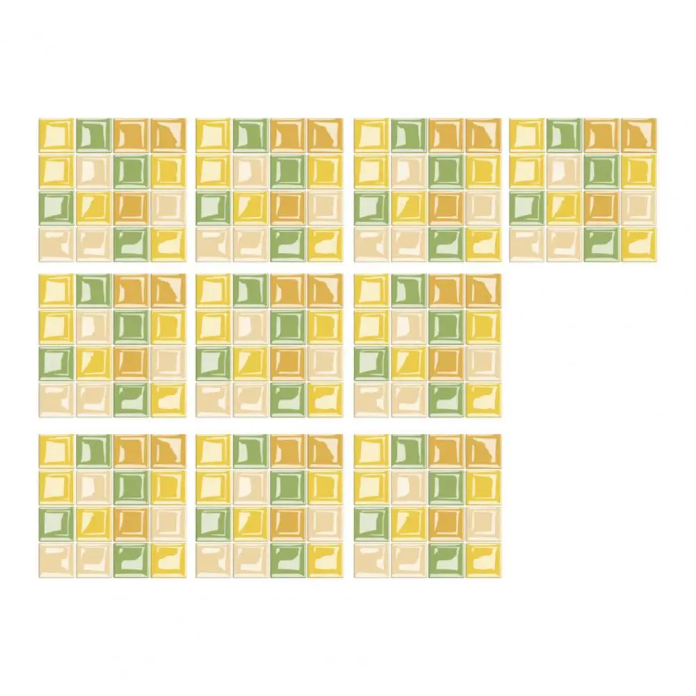 

Durable Tile Decals Waterproof Colorful Strong Sticky Wall Sticker Tile Stickers Floor Sticker 1 Set