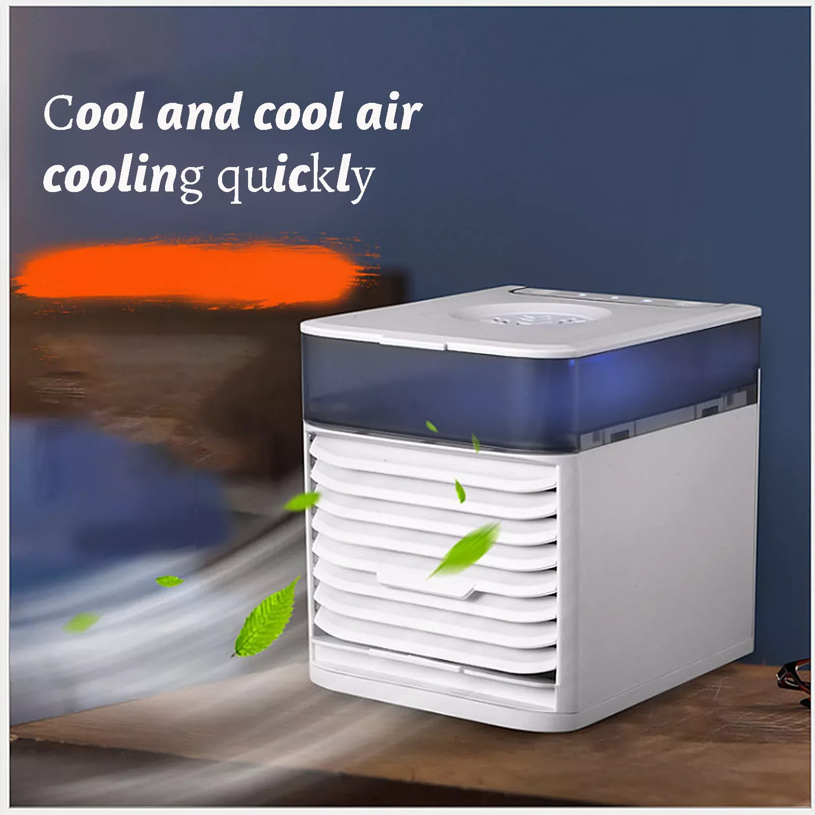 

Mini Water Cooling Fans Portable Air Conditioner Usb Air Cooler Fan 7 Colors Light Personal Cooler Air Cooling Humidifier Fan#g4